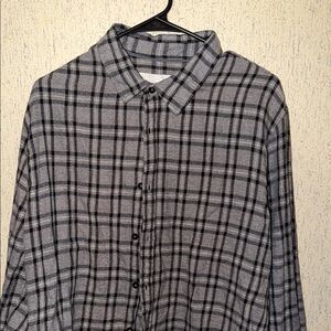 Cloud veil mountain works Gray Plaid Button-Up Shirt